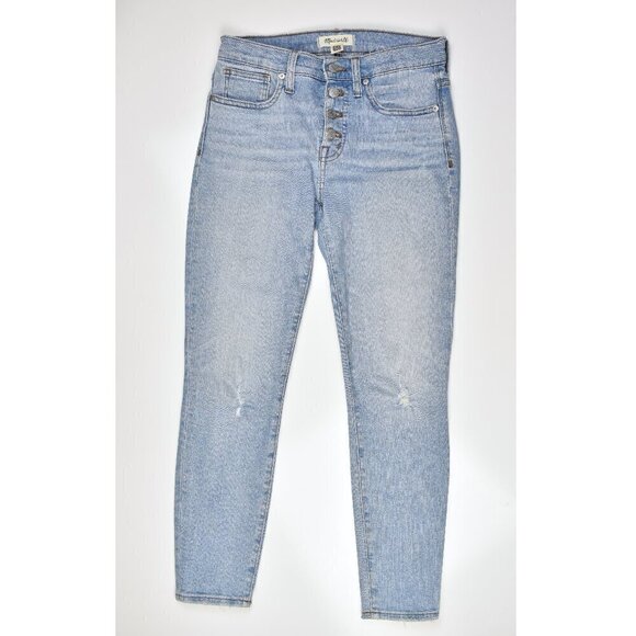 Madewell Denim - Madewell 9" High-Rise Skinny Crop Jeans Button Fly 26